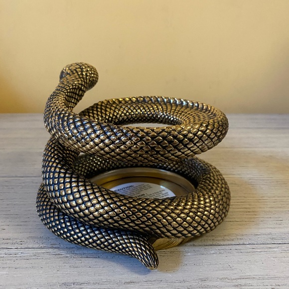 Bath & Body Works Gold Snake Candle Holder - Picture 3 of 3